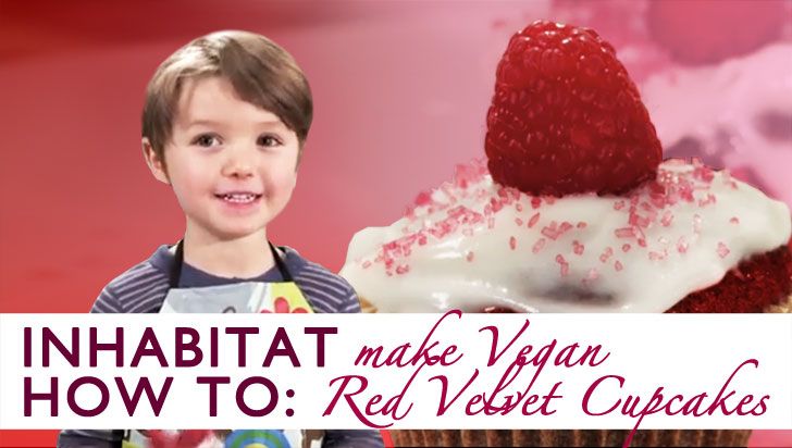 4 Year Baker Shows You How to Make Vegan Red Velvet Cupcakes!
