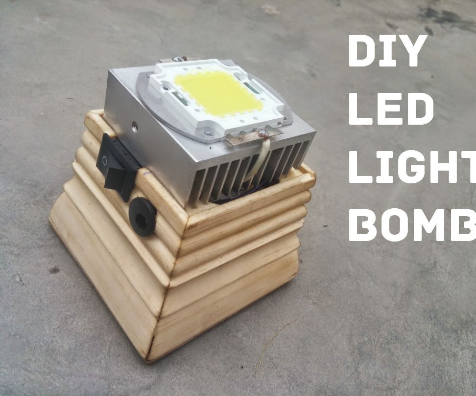 DIY Led Light Bomb Using Old Laptop Battery