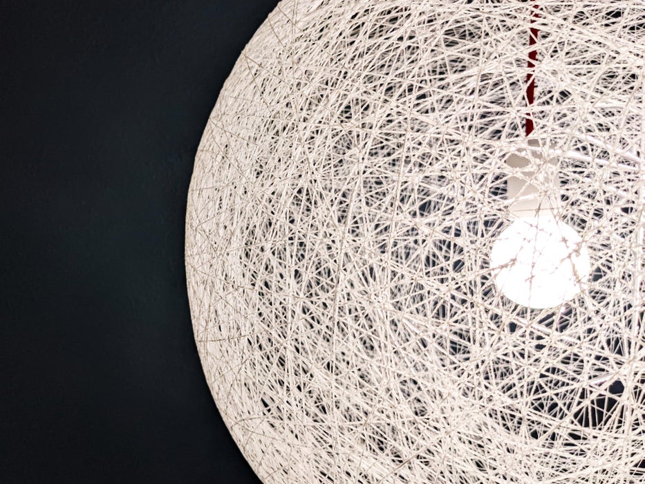 DIY Cube-Shaped String Pendant Lamp