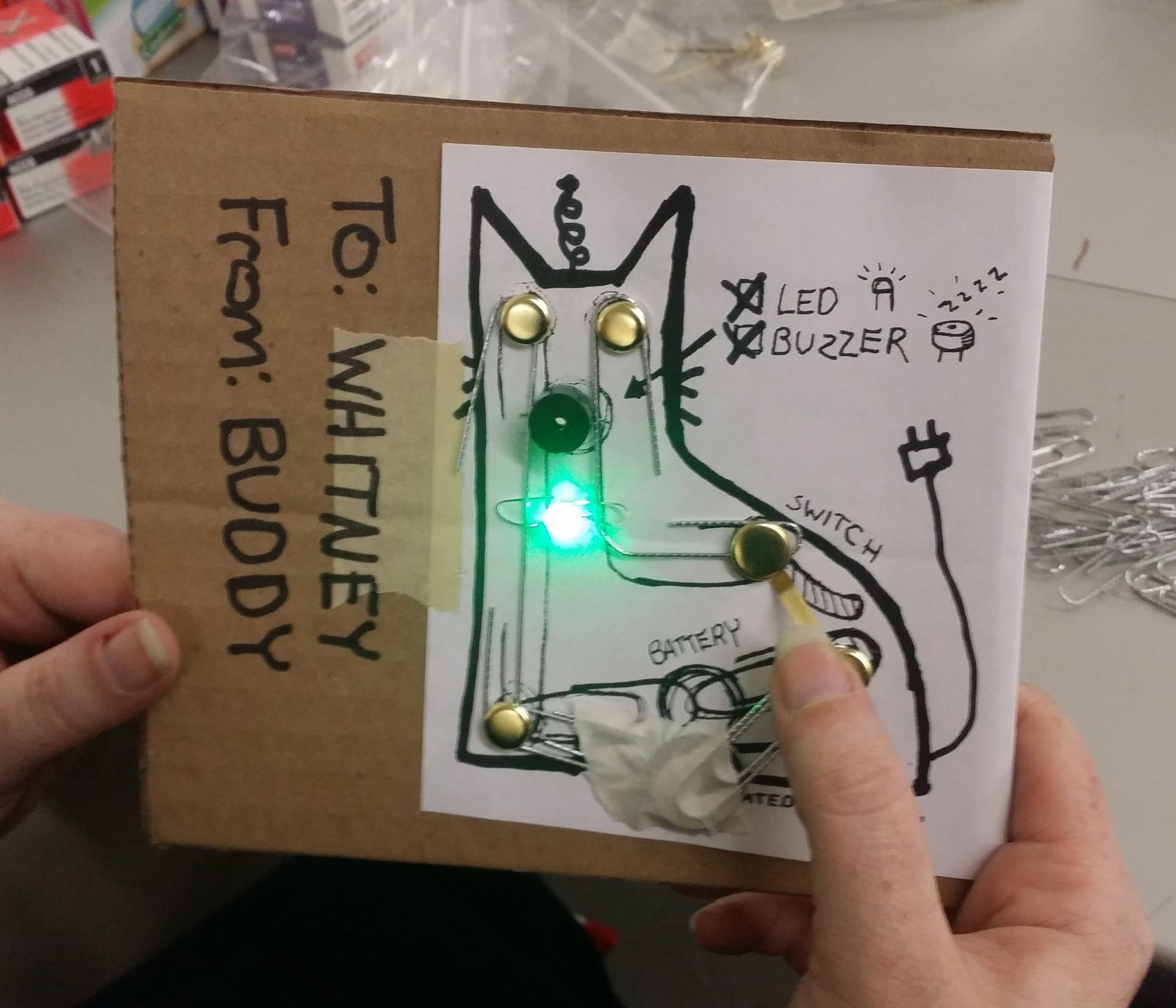 Build a Simple Circuit From a Pizza Box (No Soldering)