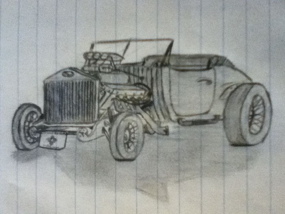 30's Ford Hot Rod Sketch
