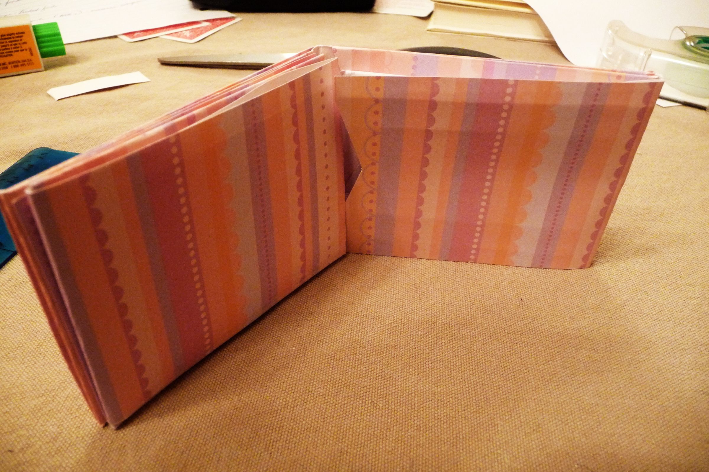 Scrapbook Paper Wallet With Additional Flaps!