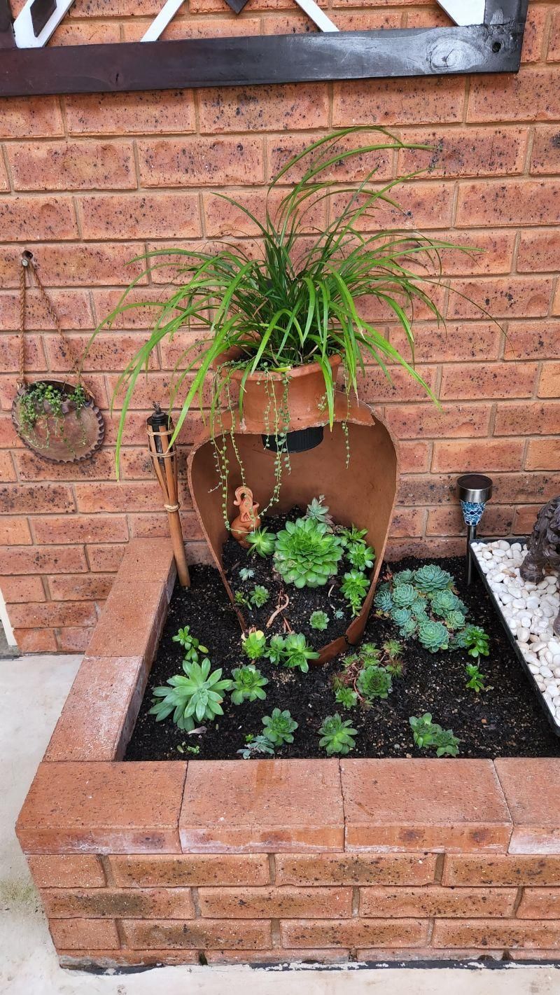 Broken Terracotta Pot Planter : 7 Steps - Instructables
