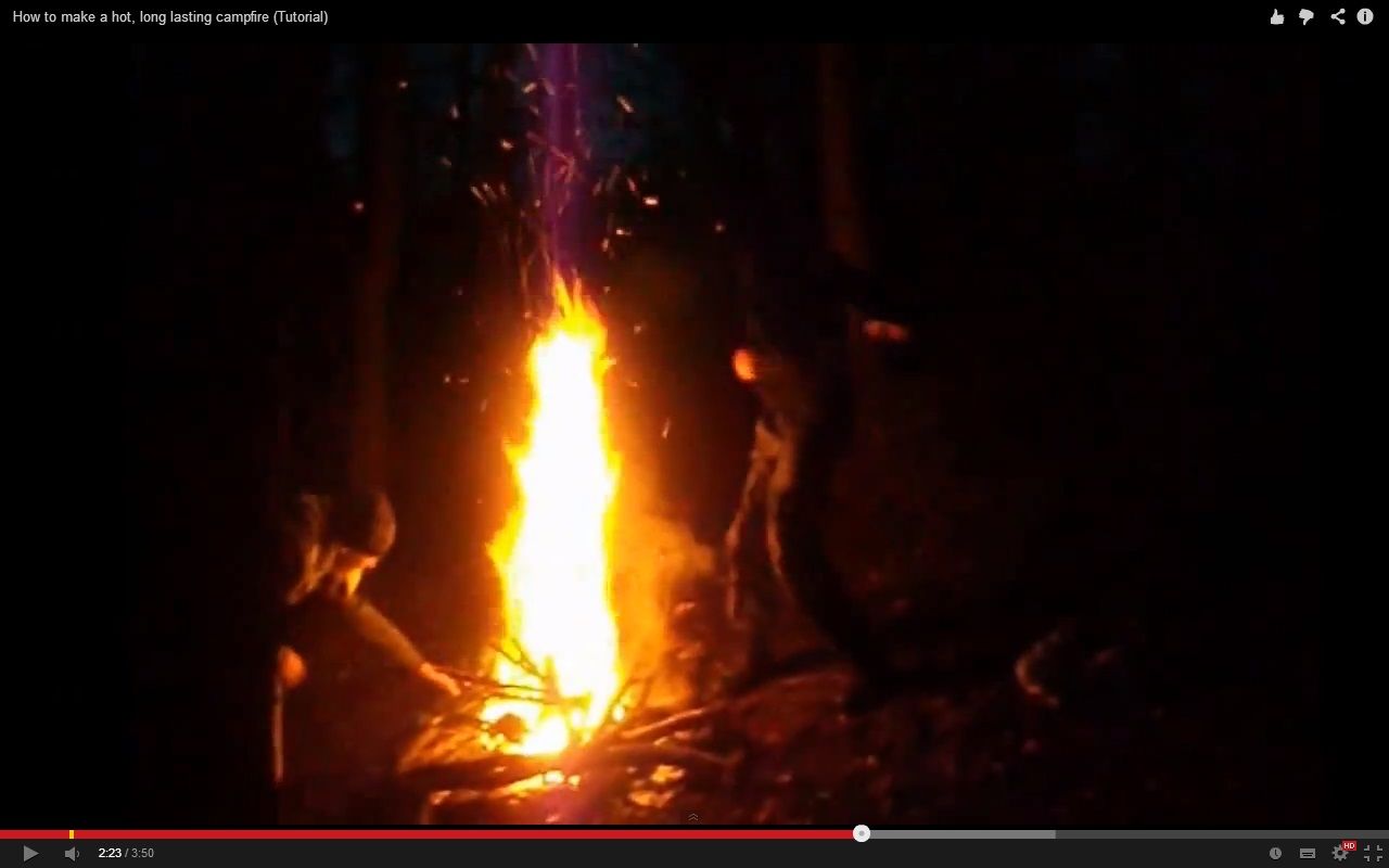 How to Make a Hot, Long Lasting Campfire