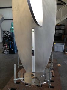 Preparing to Weld the Base Plate