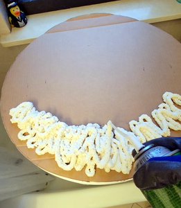 Creating the Whipped Cream and Sprinkle