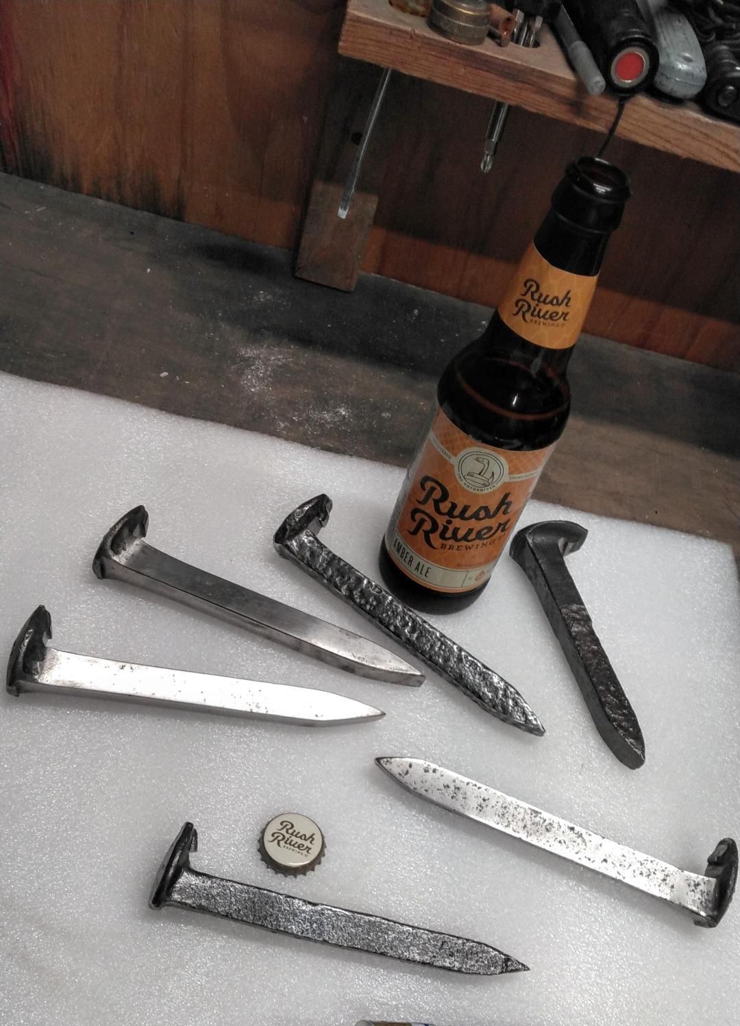 Railroad Spike Bottle Opener (that Does Not Bend the Caps) 5 Steps