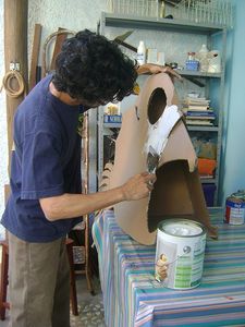 Plaster, Sand, Paint