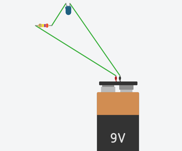 Tinkercad Simple LED Circuit Simulation