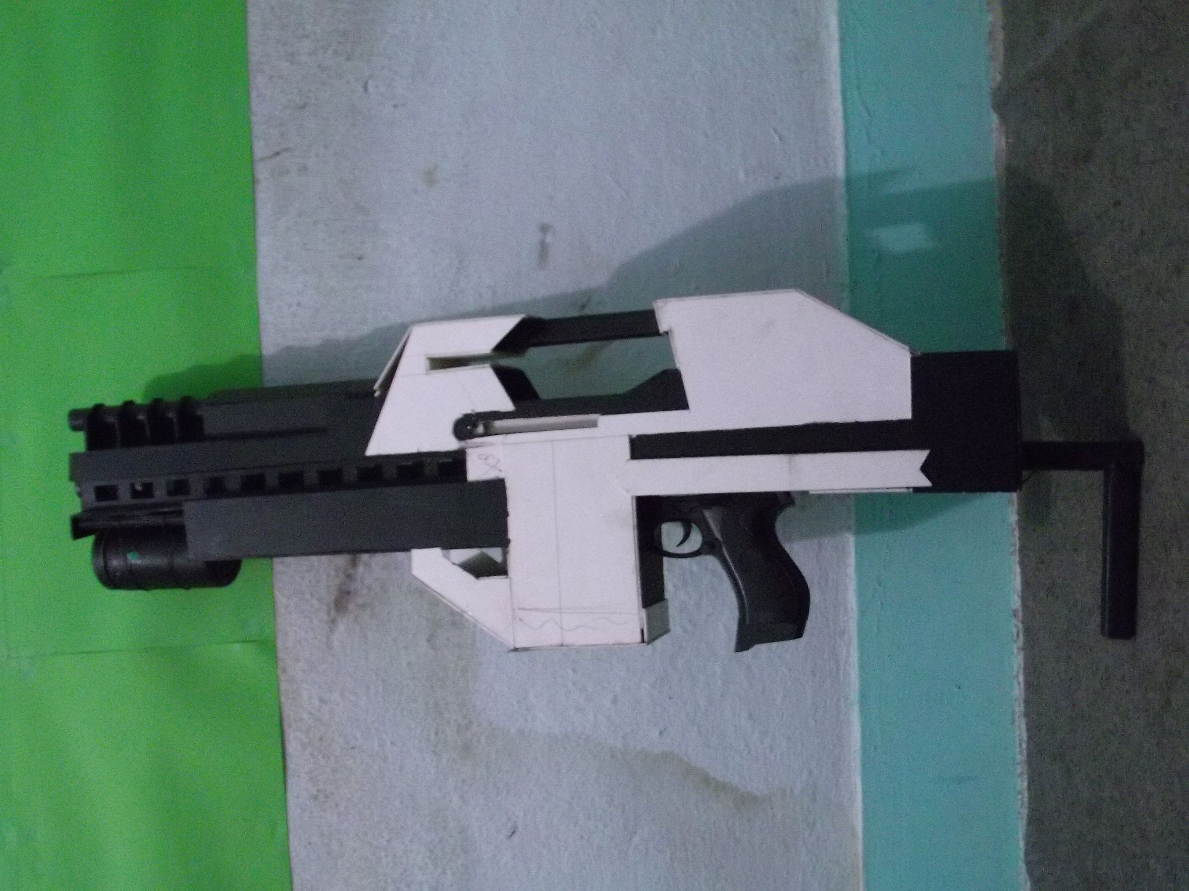 hand made sci-fi gun prop