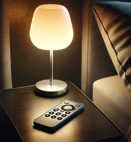 AUTOMATED NIGHT LAMP WITH IR REMOTE CONTROL