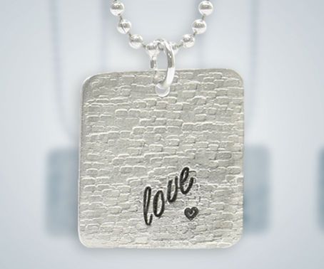 Metalstamped Necklace