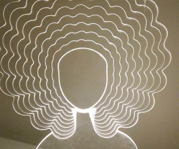 Lâmpada De Acrílico - Nana