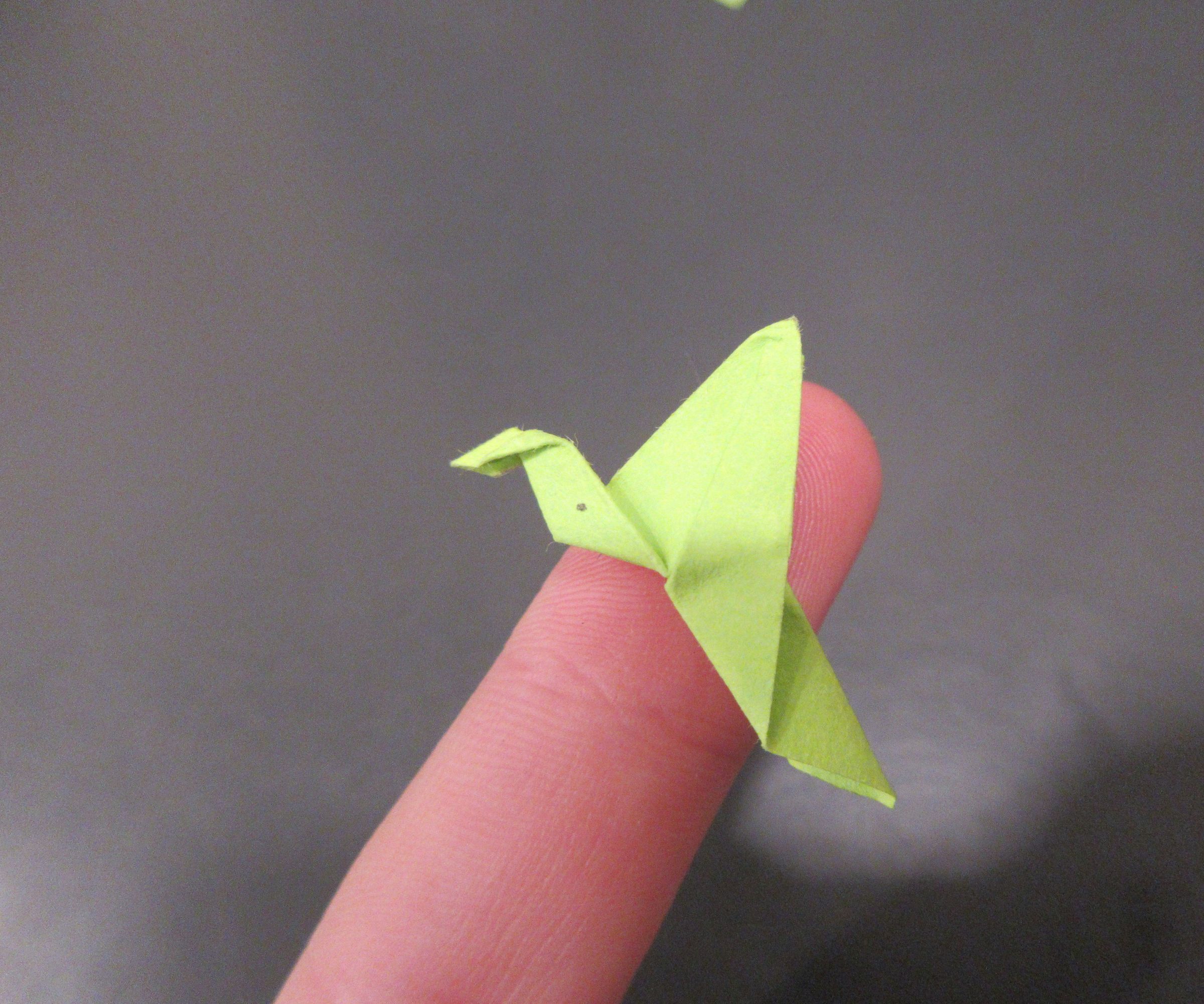 Tiny Flapping Origami Swan
