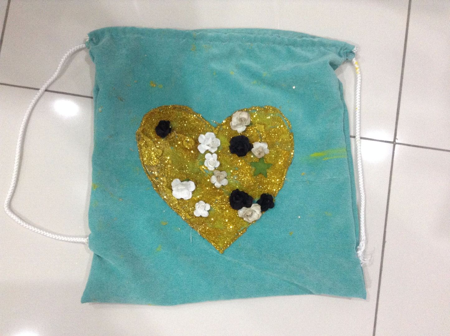 DIY Heart Glitter Bag 6 Steps Instructables