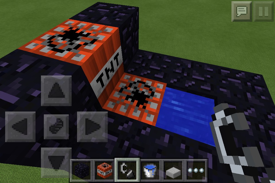 Minecraft Pocket Edition Tnt Cannon 5 Steps Instructables