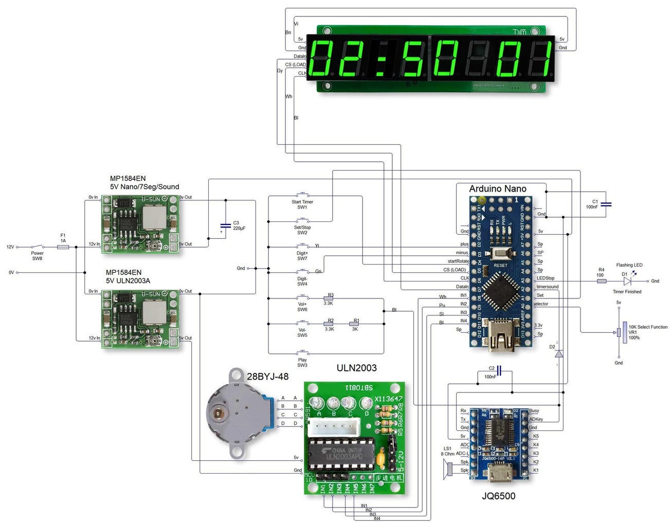 Arduino Rolling Ball Kitchen Timer : 20 Steps (with Pictures ...