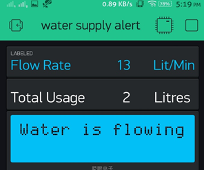 WATER SUPPLY ALERT & MONITORING SYSTEM #Blynk