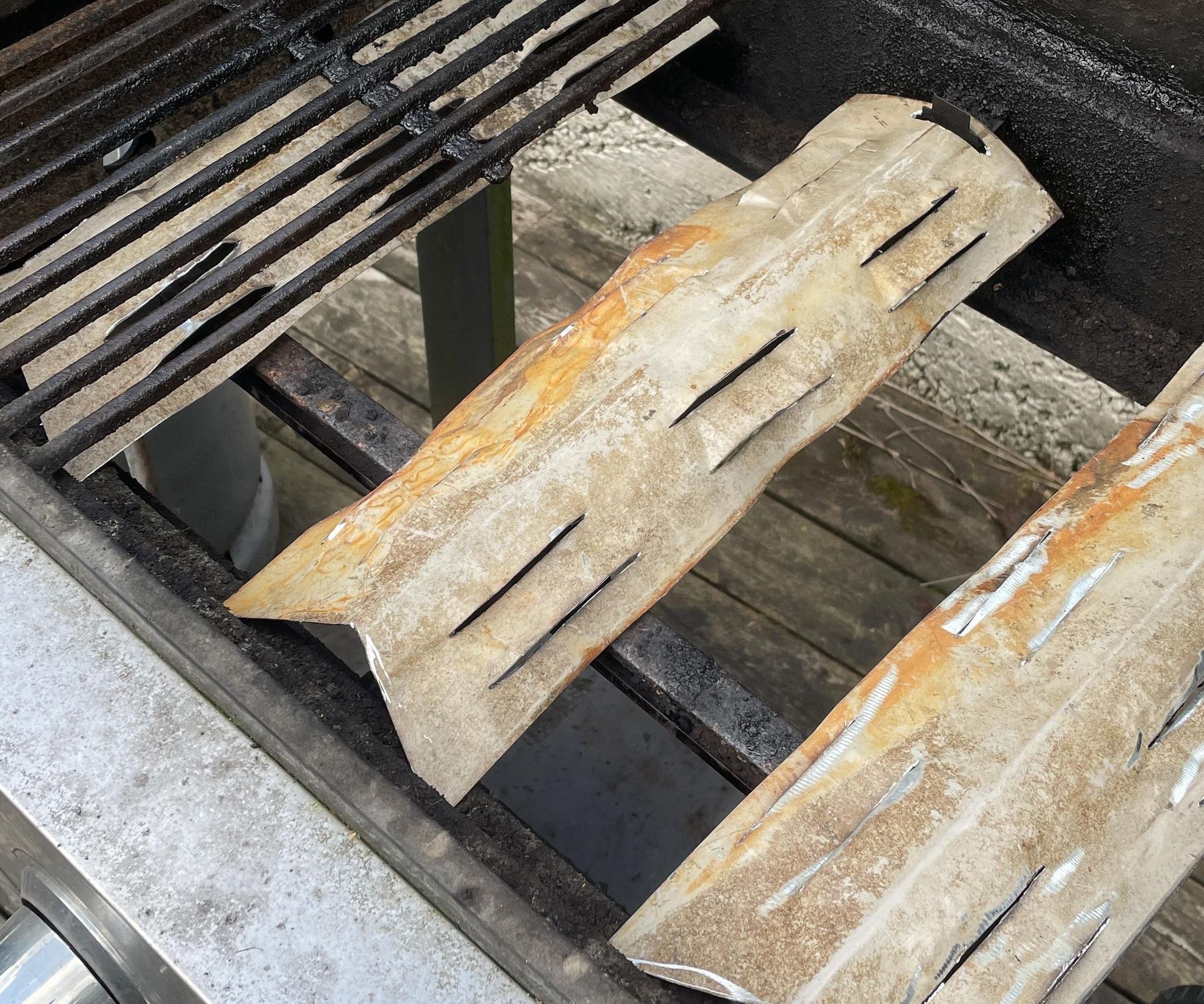 BBQ Grill Heat Shields From Old Roofing Sheet 7 Steps (with Pictures
