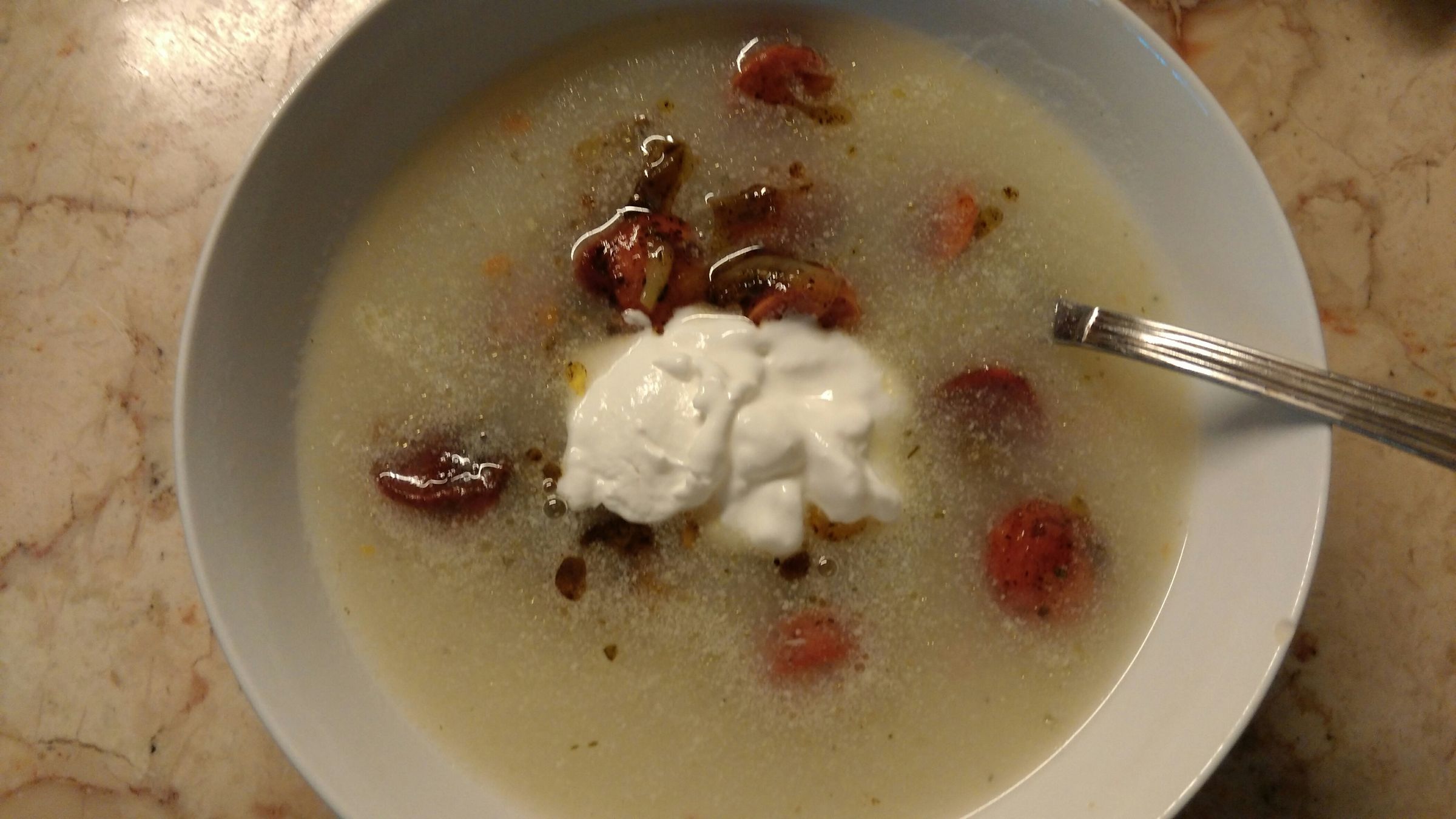 Easy Creamy Potato Soup.