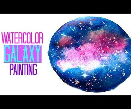 DIY Easy Galaxy Watercolor Painting 