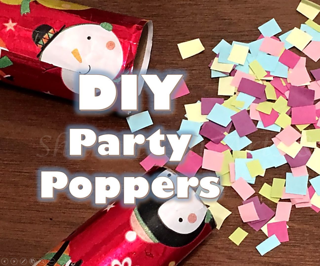 Party Poppers From Tissue Roll