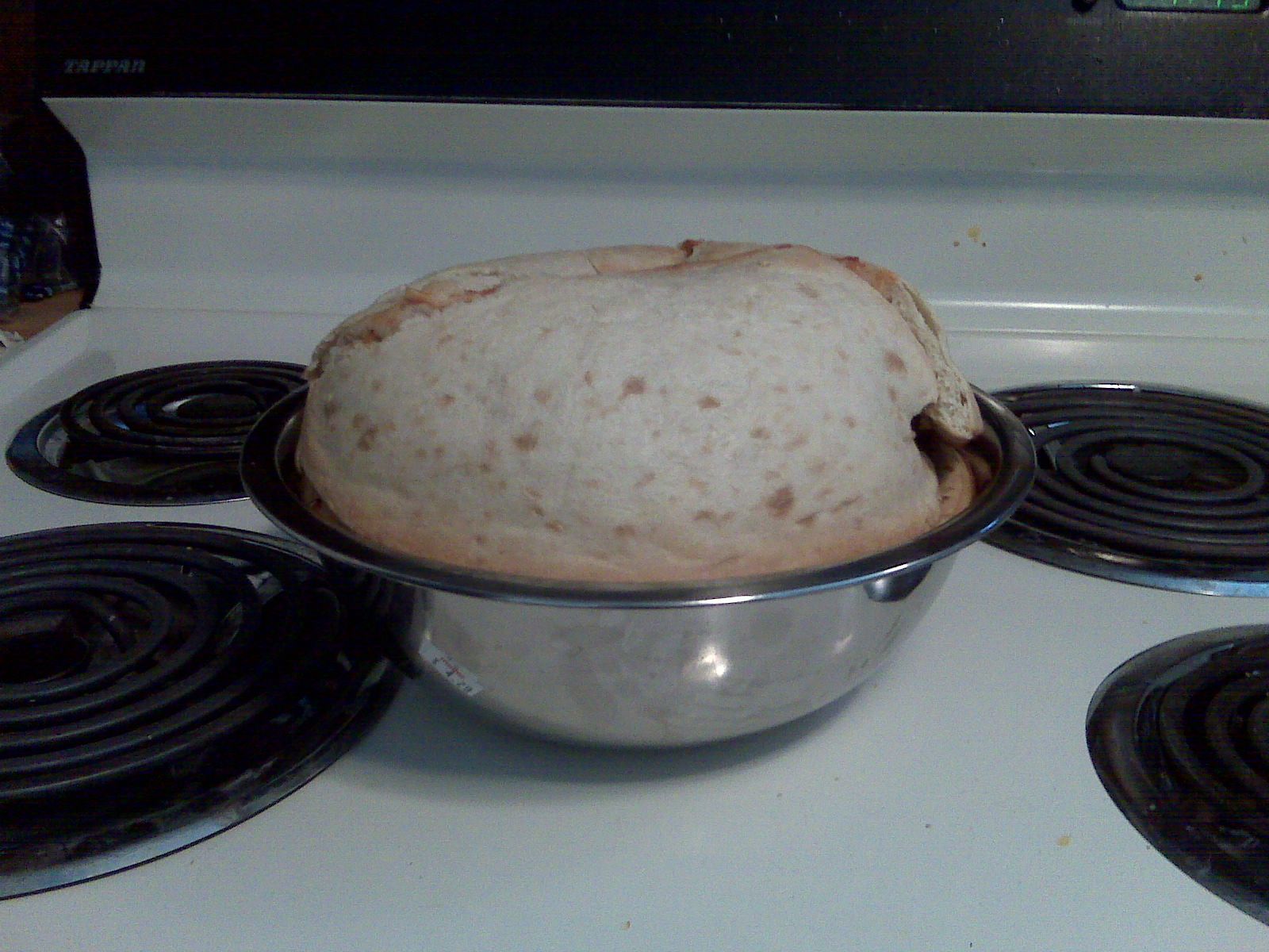 How to make a spherical pizza.