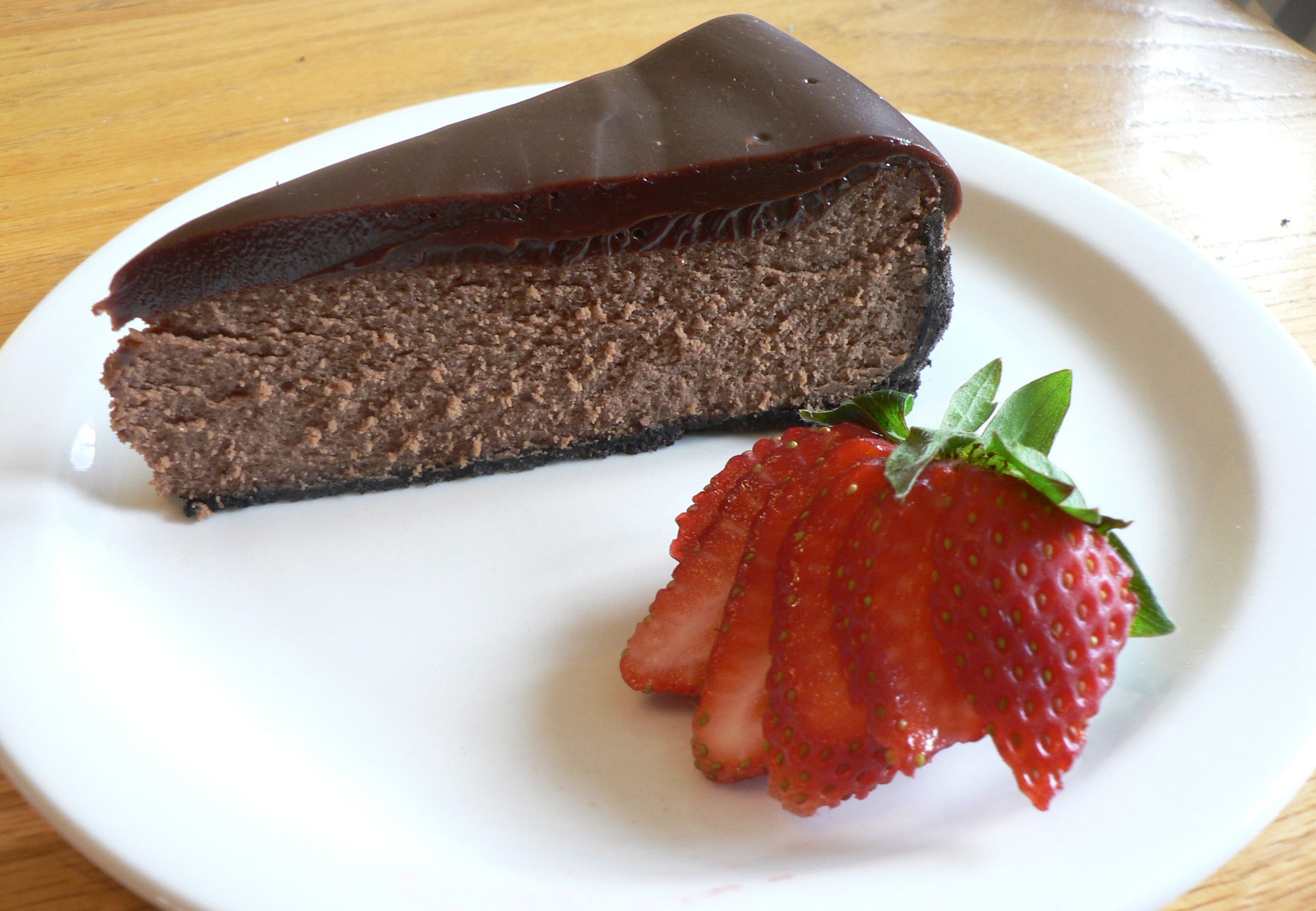 Double Chocolate Cheesecake with Chocolate Ganache