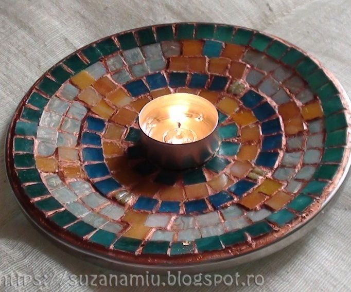 Mosaic on a Cover Pot
