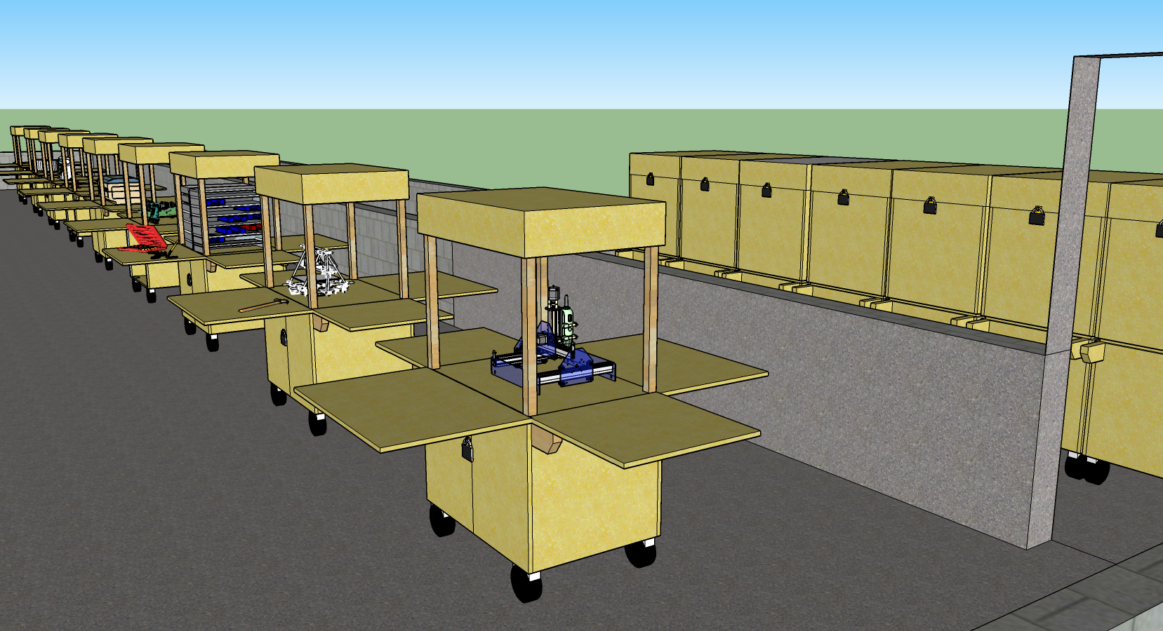 The Ramen Stand- a Portable, Modular Workstation