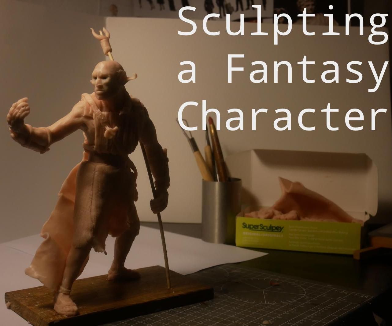 Sculpting a Fantasy Character With a Wire Armature