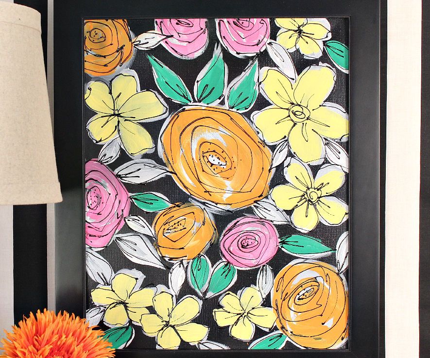 Paint Vintage Flowers