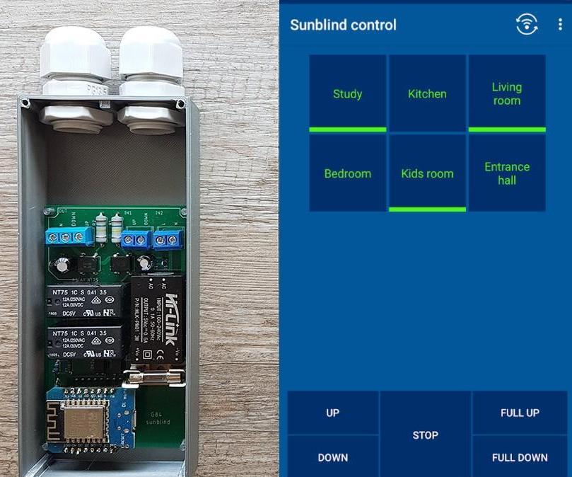 Outdoor Sunblind Control Via WiFi With ESP8266 and Android App : 8 ...