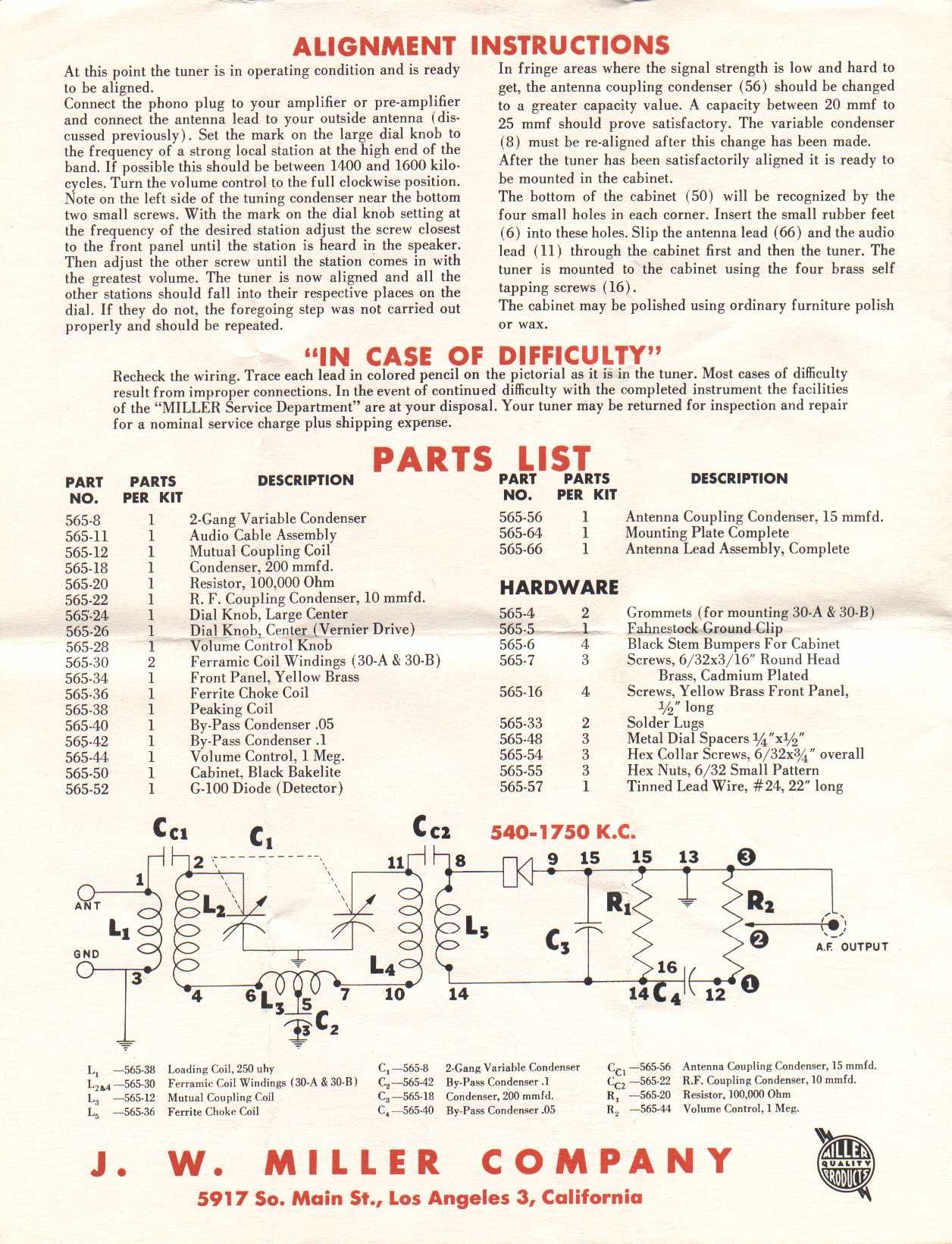 Hi-Fi Crystal AM Radio Tuner / No. 565 Miller : 7 Steps (with Pictures ...