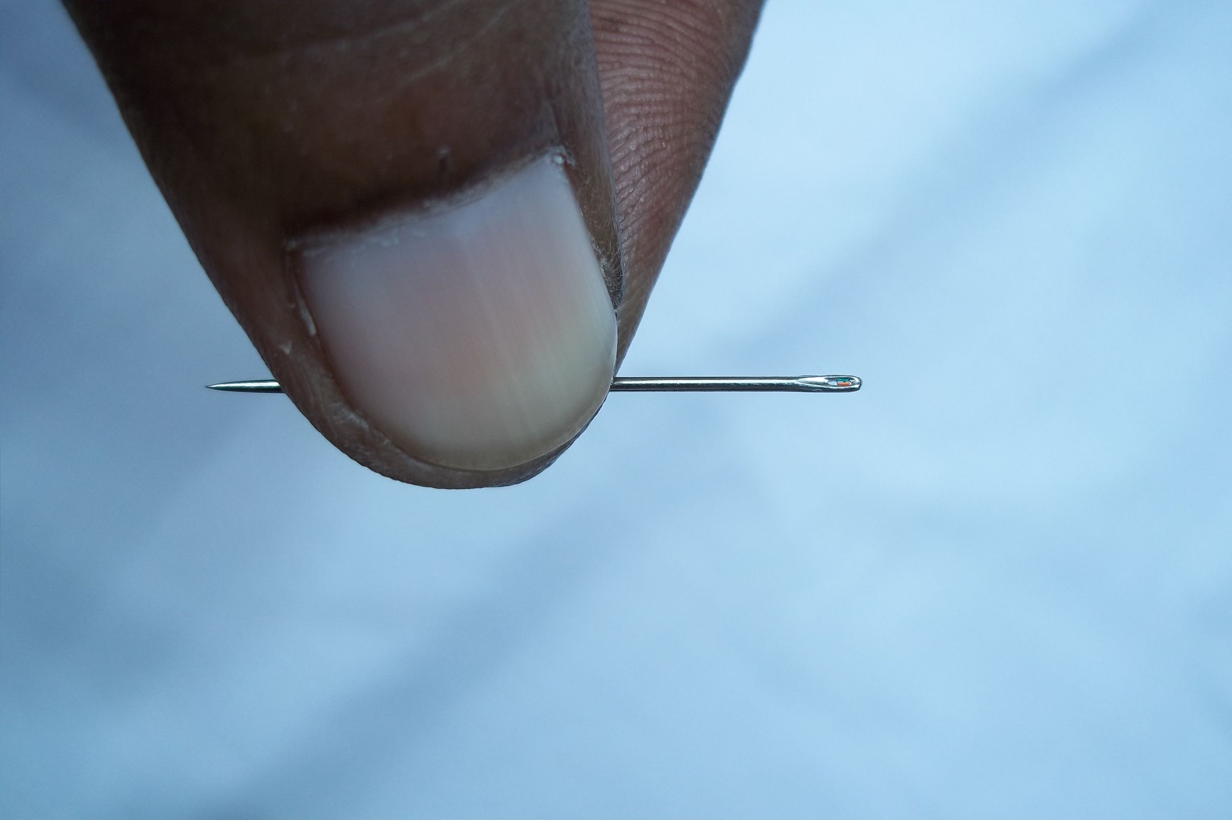Indian Flag in the Eye of a Needle