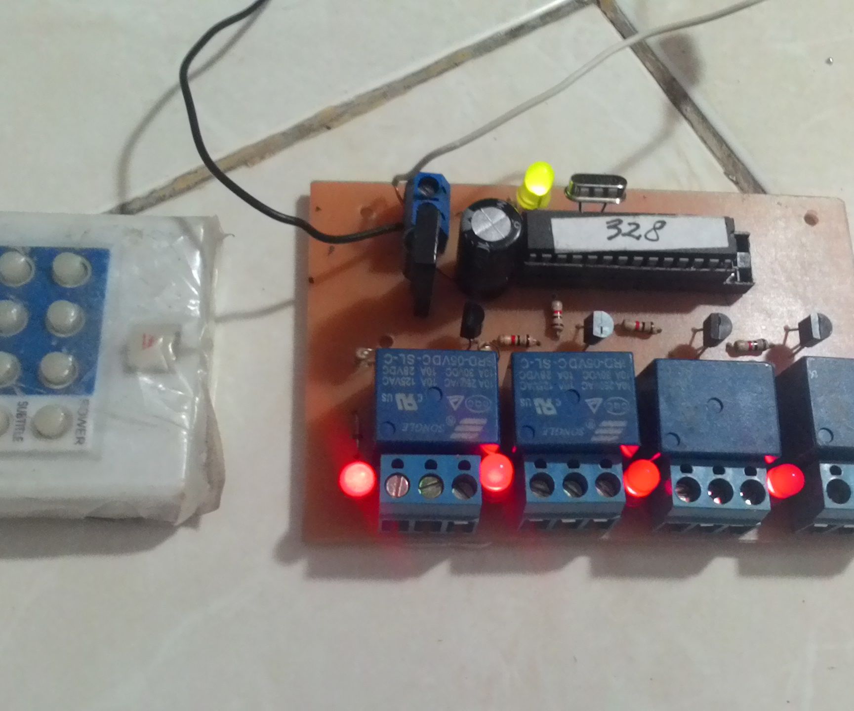 DIY PCB 4 Channel IR Remote Controller