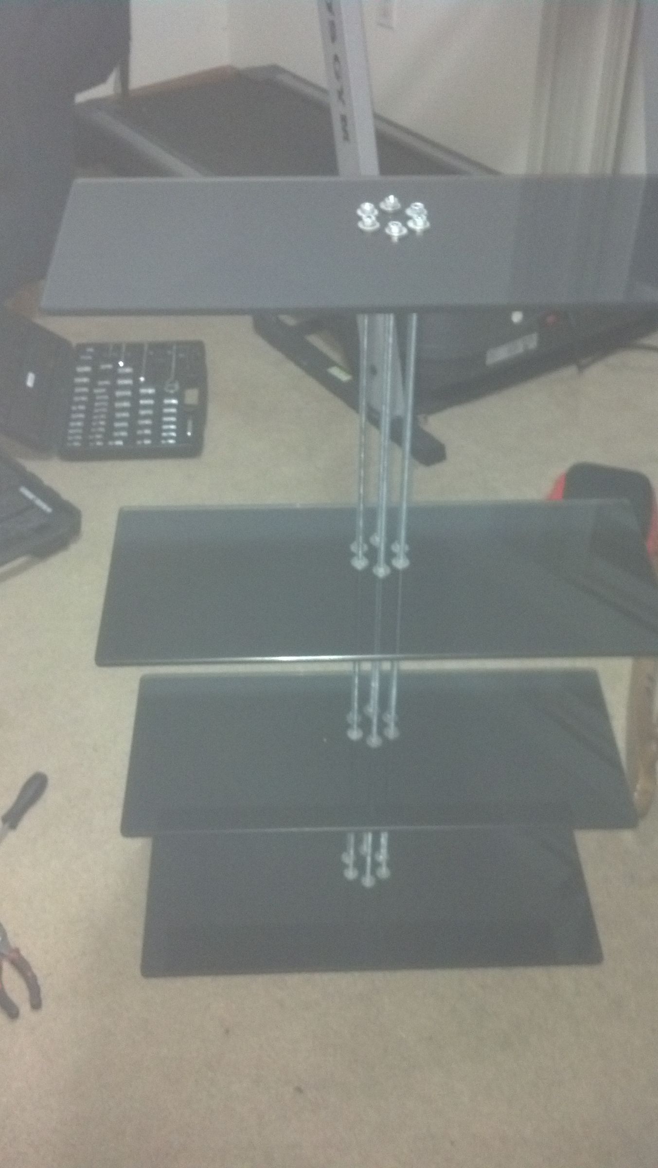 Homemade Glass Shelves