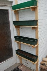 Pallet shelves for vertical garden (easy)