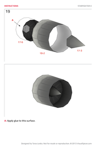 Starfighter-X Star Wars Inspired Paper Model