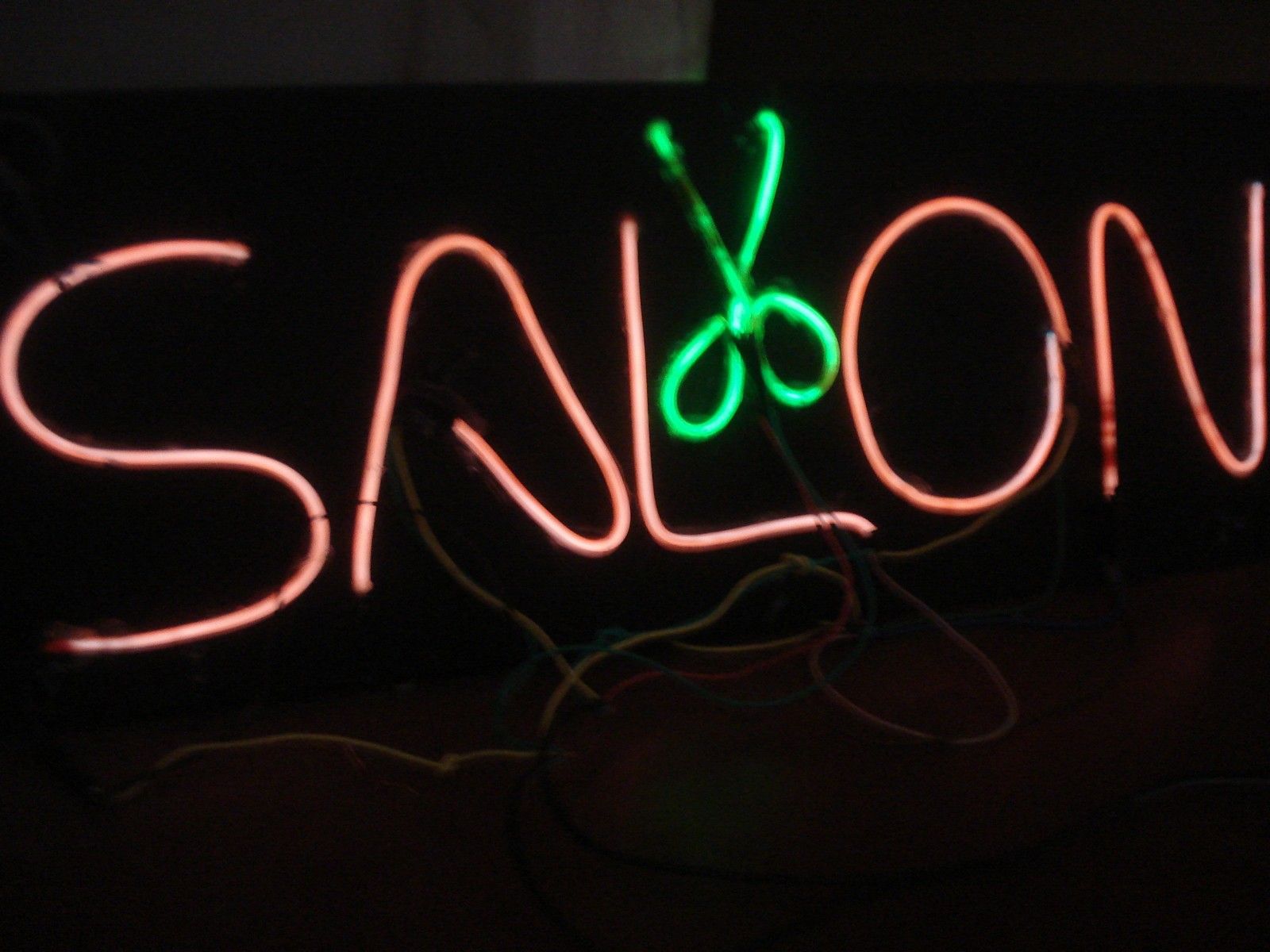 EL Wire Sign Board for Salon