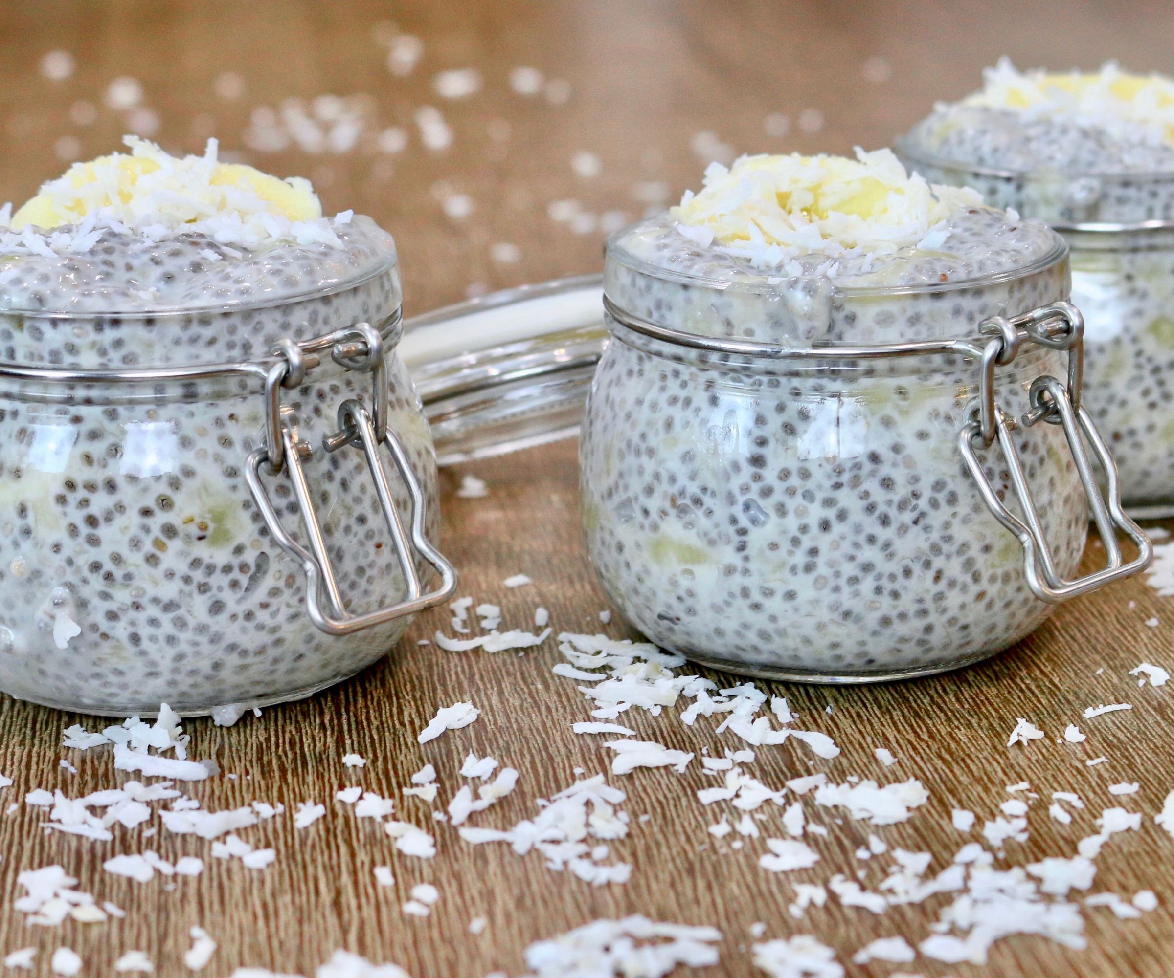 Banana Cream Chia Seed Pudding