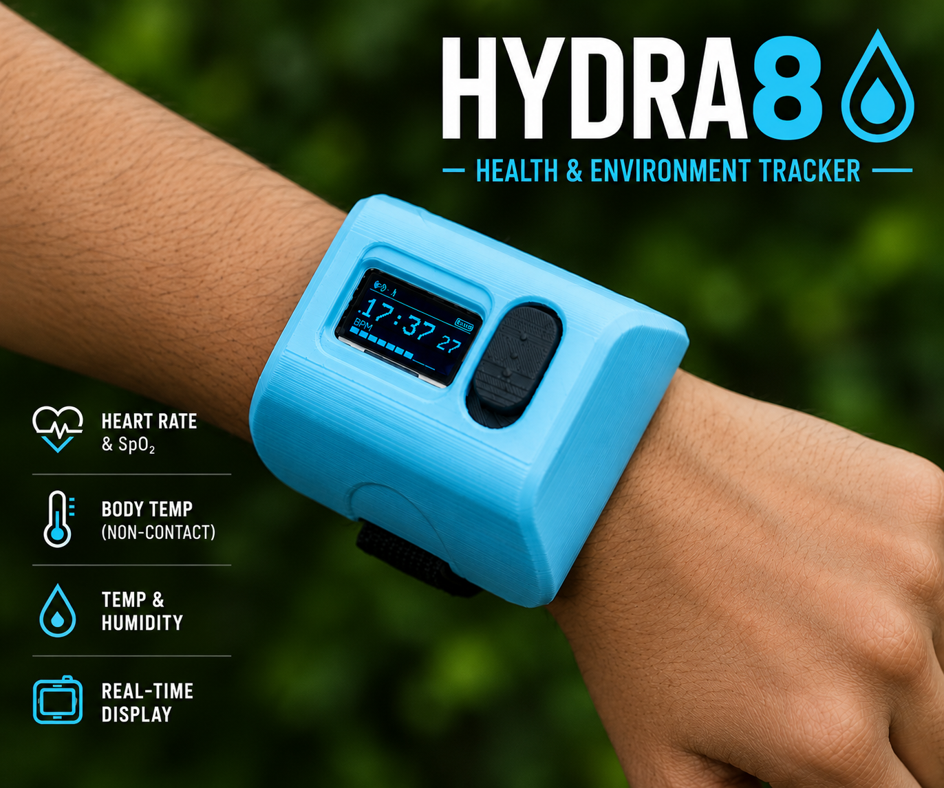 HYDR8: a Wearable That Knows When It's Time to Hydrate