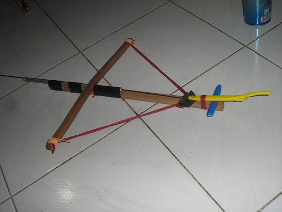 Making a Catapult of Unused Toothbrushes