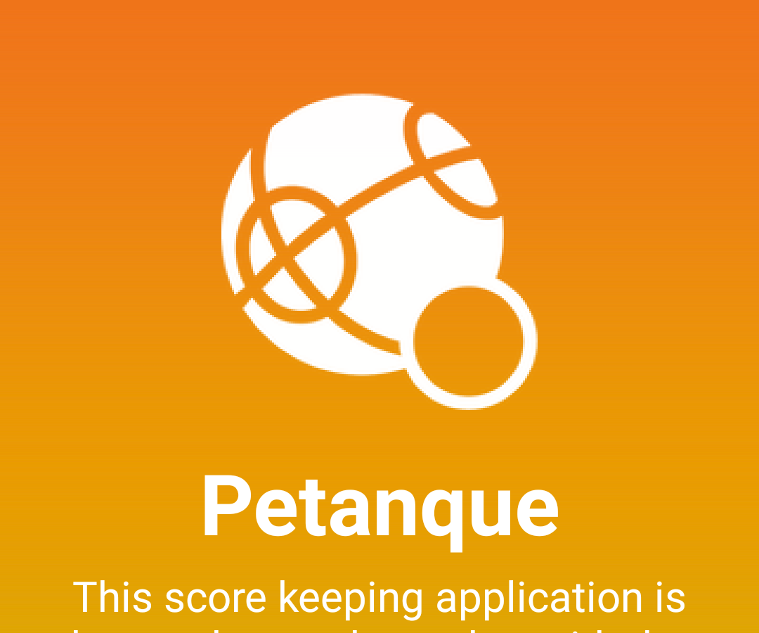 Petanque / Jeu-de-Boules Score Keeping Application