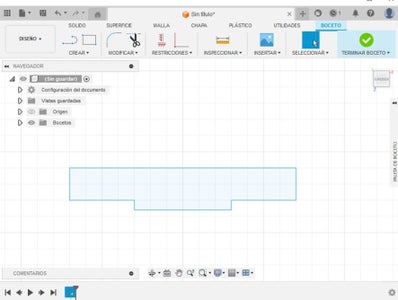 Creación Del Boceto Para La Cara Base Diagonal