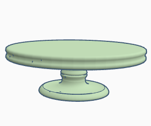 Small, Simple Pedestal / Display Table
