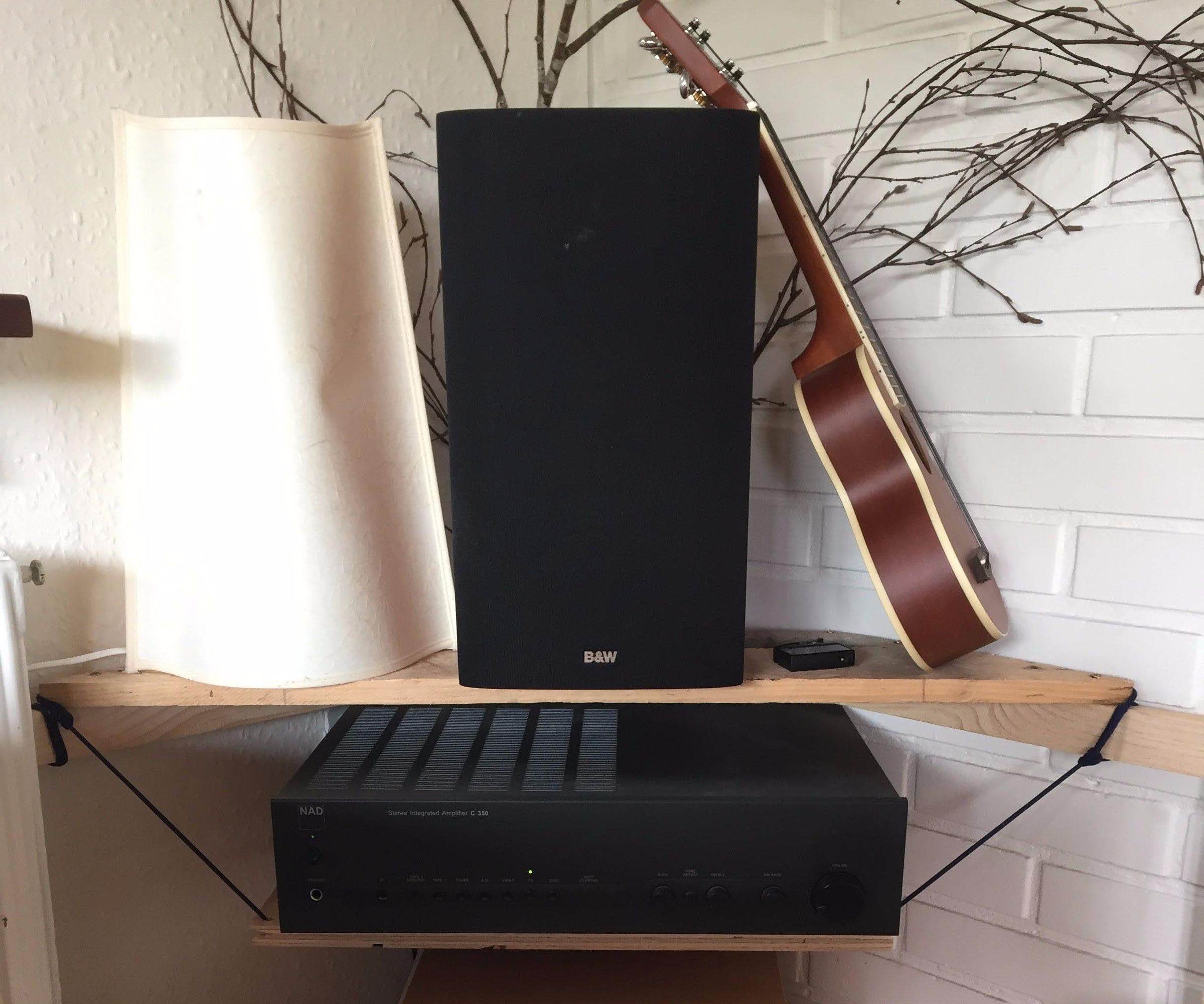 Saw Horse Corner Speaker Stands, With Amplifier Hammock