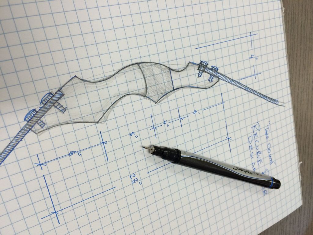 Recurve Bow Riser Template