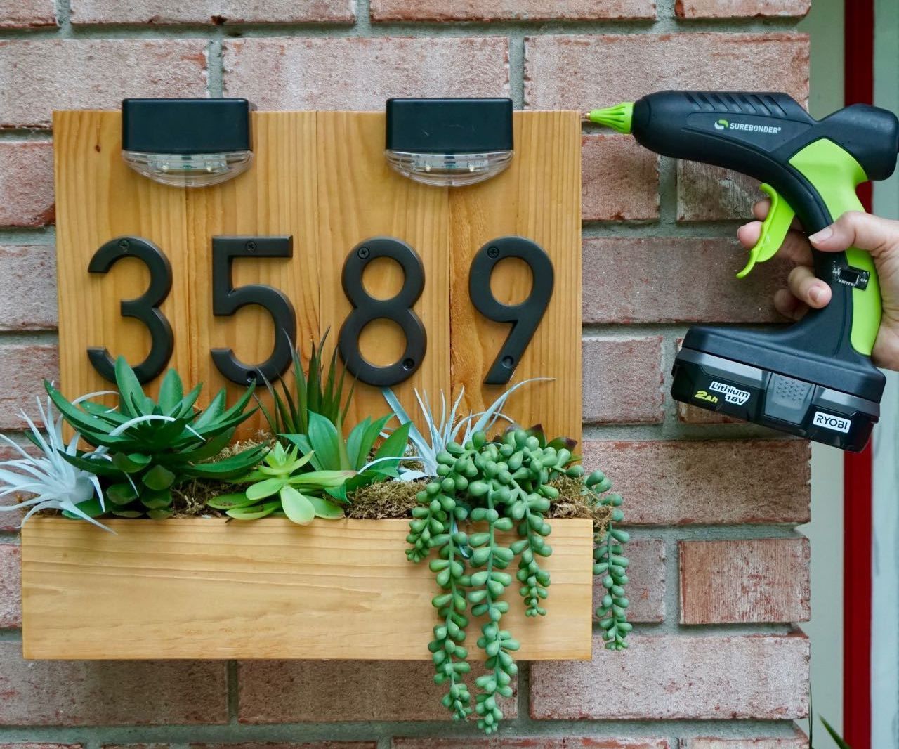 Making Address Signs DIY House Address Sign Using Hot Glue : 7 Steps (with Pictures ...