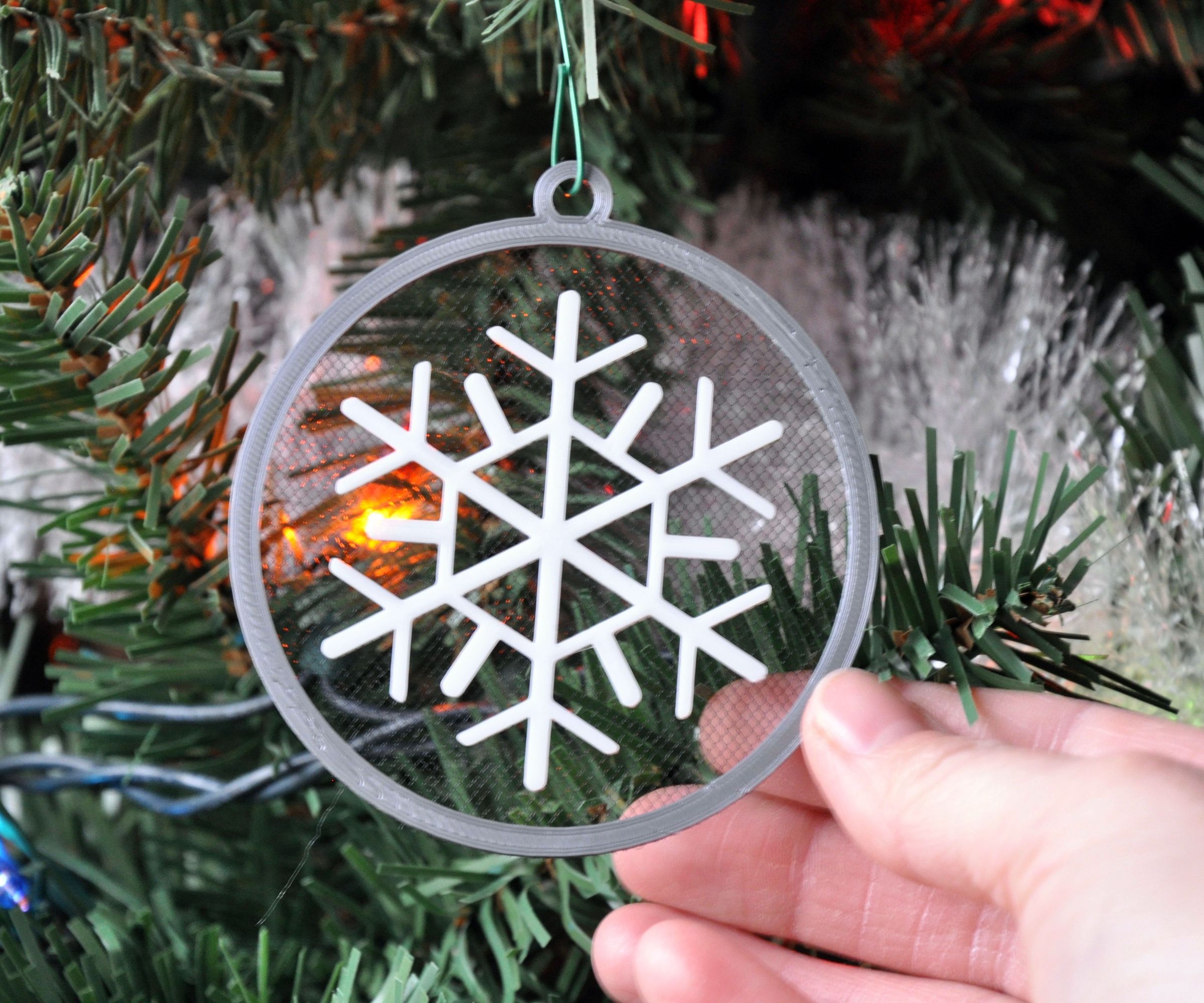 Floating Snowflake Ornament